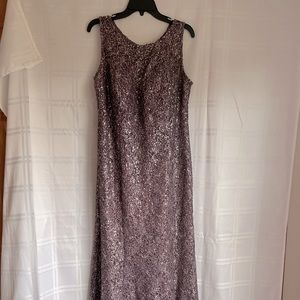 Purple Full length Evening Dress size 16
